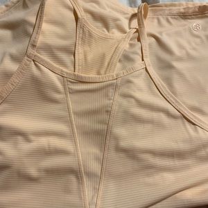 Zella striped racer back tank top